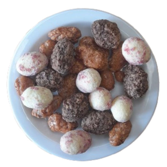 Sortido - Framboesa/Chocolate Branco, Caramelizada, Chocolate Negro/Caramelo