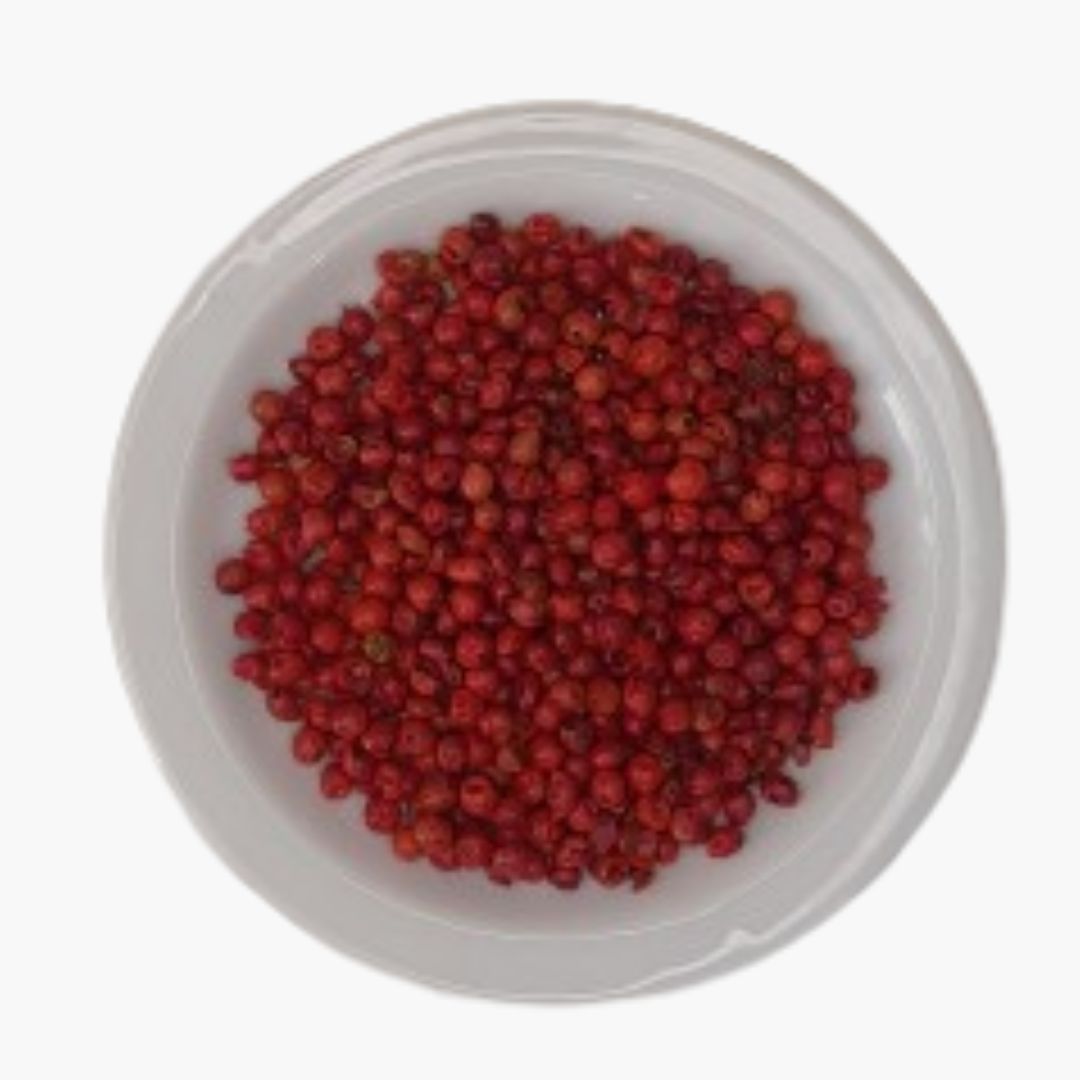 Granos de pimienta rosa